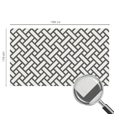 Mlečna folija za okna vitraž Prepletanje pravokotnikov