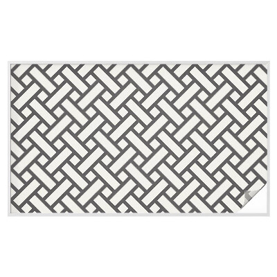 Mlečna folija za okna vitraž Prepletanje pravokotnikov