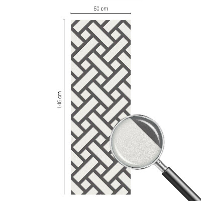 Mlečna folija za okna vitraž Prepletanje pravokotnikov