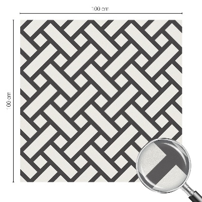 Mlečna folija za okna vitraž Prepletanje pravokotnikov