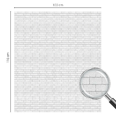 Okenska folija vitraž za zasebnost Tekstura opeke