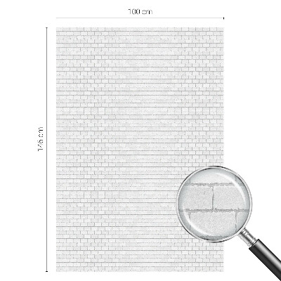 Okenska folija vitraž za zasebnost Tekstura opeke