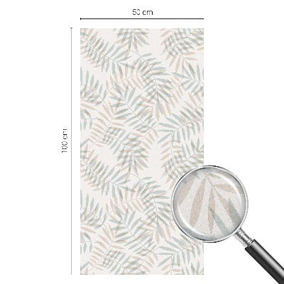 Mlečna folija za okna vitraž Listnata eleganca