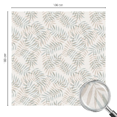 Mlečna folija za okna vitraž Listnata eleganca