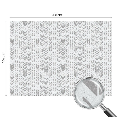 Mlečna folija za okna vitraž Vzorec puščice