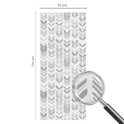 Mlečna folija za okna vitraž Vzorec puščice