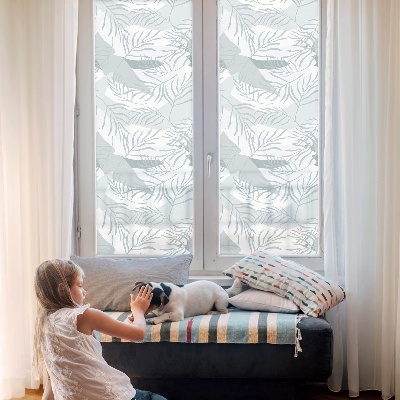 Dekorativna folija za steklo vitraž Nežni listi