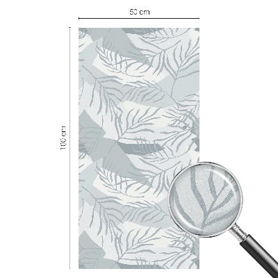 Dekorativna folija za steklo vitraž Nežni listi