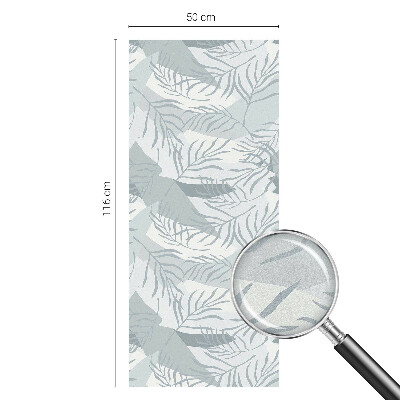 Dekorativna folija za steklo vitraž Nežni listi