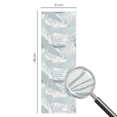 Dekorativna folija za steklo vitraž Nežni listi