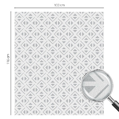 Okenska folija vitraž za zasebnost Geometrijski vzorec