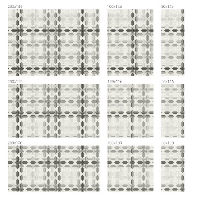 Mlečna folija za okna vitraž Simetrična pletenica