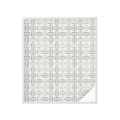 Mlečna folija za okna vitraž Simetrična pletenica