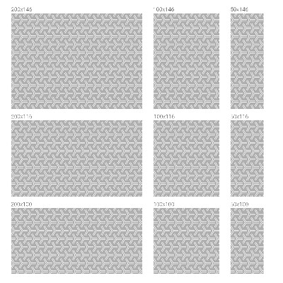 Okenska folija za zaščito pred pogledi Minimalistične linije