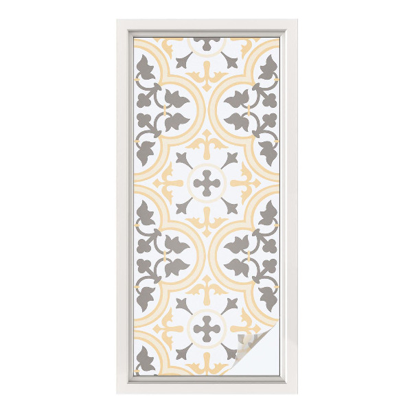 Dekorativna folija za steklo vitraž Rastlinski vzorci