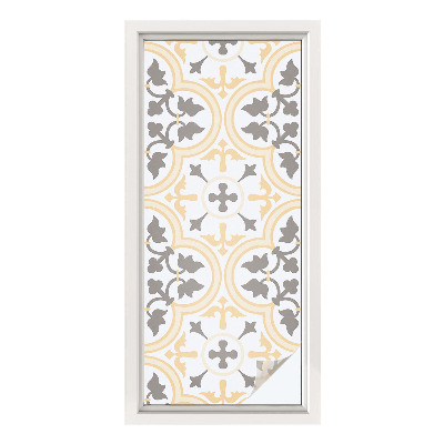 Dekorativna folija za steklo vitraž Rastlinski vzorci