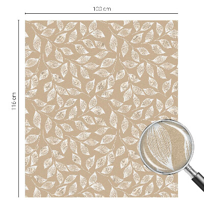 Okenska folija vitraž za zasebnost Listi narave