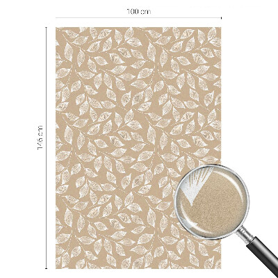 Okenska folija vitraž za zasebnost Listi narave