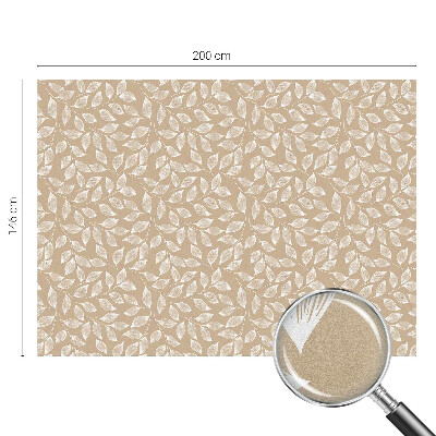 Okenska folija vitraž za zasebnost Listi narave