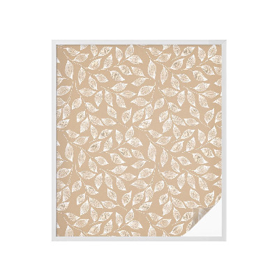 Okenska folija vitraž za zasebnost Listi narave