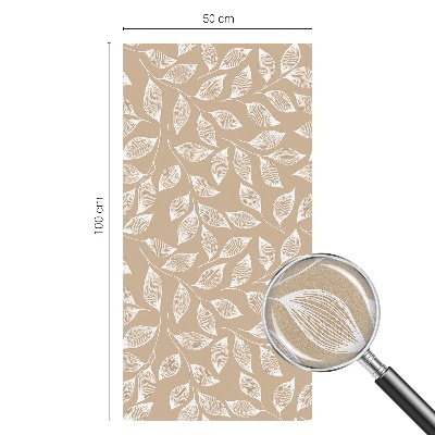 Okenska folija vitraž za zasebnost Listi narave