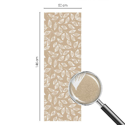 Okenska folija vitraž za zasebnost Listi narave