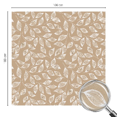 Okenska folija vitraž za zasebnost Listi narave