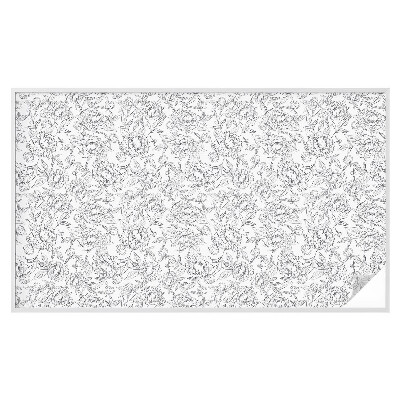 Mlečna folija za okna vitraž Cvetlični motiv