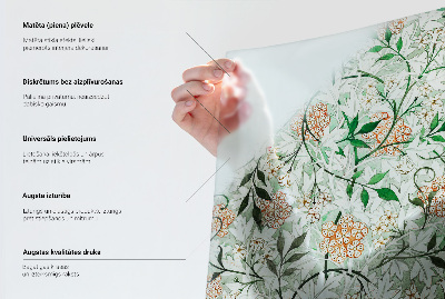 Dekorativna folija za steklo vitraž Hrastovi listi