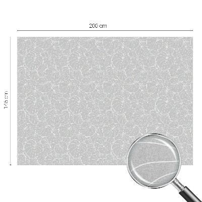 Okenska folija vitraž za zasebnost Listnata eleganca