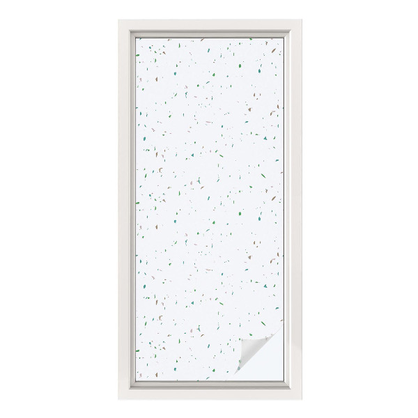 Mlečna folija za okna vitraž Razpršeni elementi