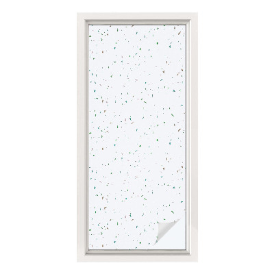 Mlečna folija za okna vitraž Razpršeni elementi