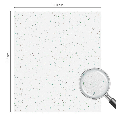 Mlečna folija za okna vitraž Razpršeni elementi