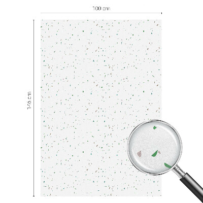 Mlečna folija za okna vitraž Razpršeni elementi