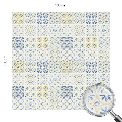 Dekorativna folija za steklo vitraž Klasične ploščice