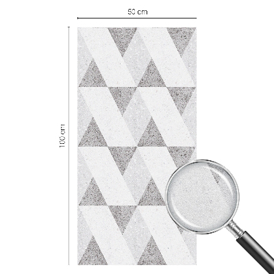 Okenska folija za zaščito pred pogledi Sivi trikotniki