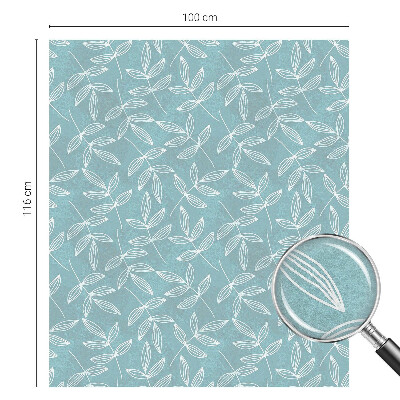 Okenska folija vitraž za zasebnost Listnata eleganca