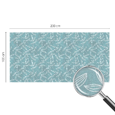 Okenska folija vitraž za zasebnost Listnata eleganca