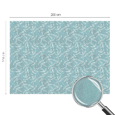 Okenska folija vitraž za zasebnost Listnata eleganca