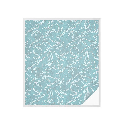 Okenska folija vitraž za zasebnost Listnata eleganca