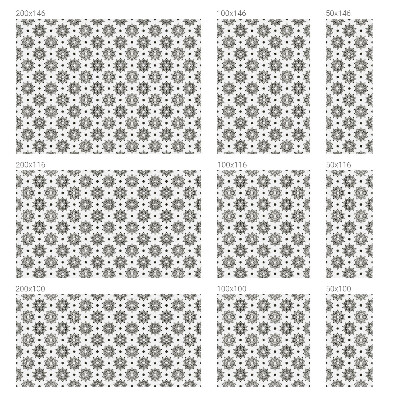 Dekorativna folija za steklo vitraž Klasične rozete