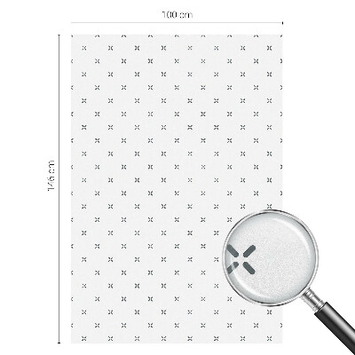 Mlečna folija za okna vitraž Geometrični križi