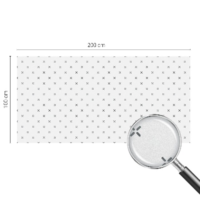 Mlečna folija za okna vitraž Geometrični križi