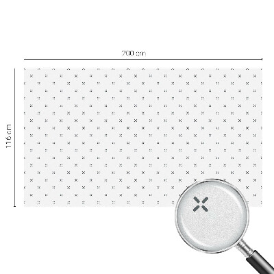 Mlečna folija za okna vitraž Geometrični križi