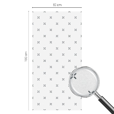 Mlečna folija za okna vitraž Geometrični križi