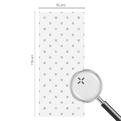 Mlečna folija za okna vitraž Geometrični križi