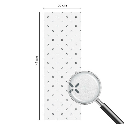 Mlečna folija za okna vitraž Geometrični križi