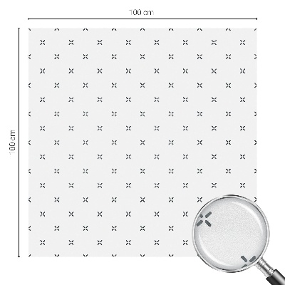 Mlečna folija za okna vitraž Geometrični križi