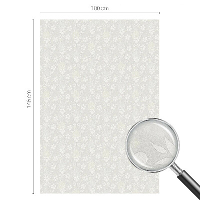 Folija za okna proti soncu Nežne rože