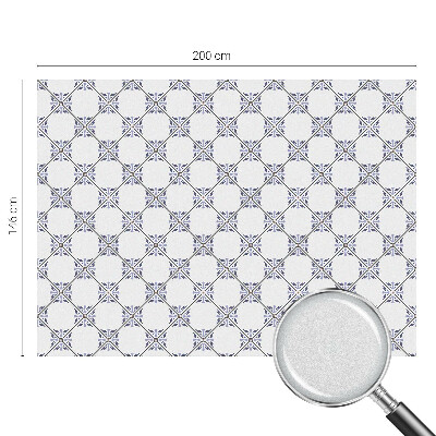 Mlečna folija za okna vitraž Geometrijske ploščice